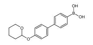 [4-[4-(oxan-2-yloxy)phenyl]phenyl]boronic acid Structure