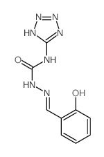 3-[[(E)-(6-oxo-1-cyclohexa-2,4-dienylidene)methyl]amino]-1-(tetrazol-5-ylidene)urea结构式