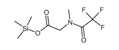 trimethylsilyl N-methyl-N-(2,2,2-trifluoroacetyl)glycinate Structure
