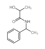 2-hydroxy-N-(1-phenylethyl)propanamide structure