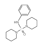 N-[bis(1-piperidyl)phosphoryl]aniline结构式