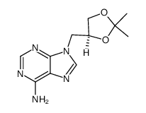 (S)-9-(1,2-isopropylidenedioxyprop-3-yl)-adenine Structure