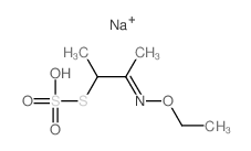 Thiosulfuric acid,S-[2-(ethoxyimino)-1-methylpropyl] ester, sodium salt (1:1)结构式