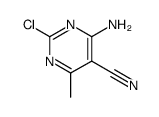 6-Amino-2-chloro-5-cyano-4-methylpyrimidine结构式