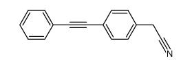 4-phenylethynyl-benzylnitrile Structure