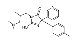 3-[3-(dimethylamino)-2-methylpropyl]-5-(4-methylphenyl)-5-pyridin-3-ylimidazolidine-2,4-dione Structure