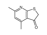 4,6-dimethylthieno[2,3-b]pyridin-3-one结构式