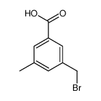 3-溴甲基-5-甲基-苯甲酸结构式