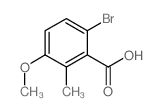 6-Bromo-3-methoxy-2-methylbenzoic acid structure