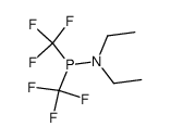 bis(trifluoromethyl)diethylaminophosphane Structure