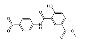 4-Hydroxy-N-(4-nitro-phenyl)-isophthalamic acid ethyl ester结构式