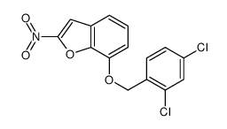 7-[(2,4-dichlorophenyl)methoxy]-2-nitro-1-benzofuran结构式