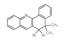 6,6-dibromo-5,5-dimethylbenzo[c]acridine结构式