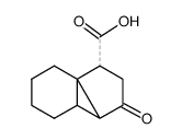 2-Carboxytricyclo(4.4.0.0.1.5)decan-4-on Structure