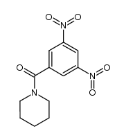 1-(3,5-dinitro-benzoyl)-piperidine Structure