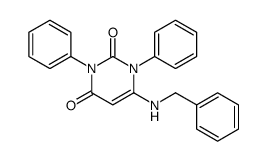 6-(benzylamino)-1,3-diphenylpyrimidine-2,4-dione结构式