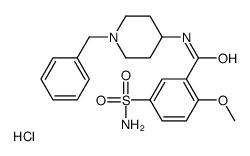 N-(1-benzylpiperidin-4-yl)-2-methoxy-5-sulfamoylbenzamide,hydrochloride结构式