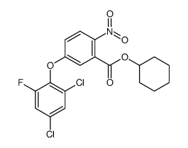 cyclohexyl 5-(2,4-dichloro-6-fluorophenoxy)-2-nitrobenzoate Structure
