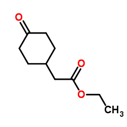 4-Oxocyclohexaneacetic acid ethyl ester structure