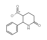 2-Piperidinone,5-nitro-6-phenyl- Structure