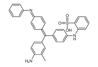 [[4-[(4-amino-m-tolyl)[4-(phenylimino)cyclohexa-2,5-dien-1-ylidene]methyl]phenyl]amino]benzenesulphonic acid结构式