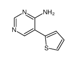 5-(2-Thienyl)-4-pyrimidinamine结构式