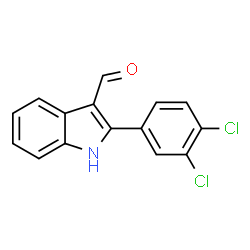 1H-Indole-3-carboxaldehyde,2-(3,4-dichlorophenyl)-(9CI)结构式