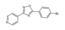 5-(4-bromophenyl)-3-pyridin-4-yl-1,2,4-oxadiazole结构式