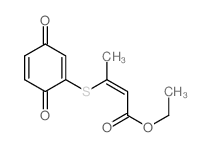 ethyl (Z)-3-[(3,6-dioxo-1-cyclohexa-1,4-dienyl)sulfanyl]but-2-enoate Structure