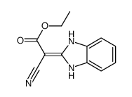 ethyl 2-cyano-2-(1,3-dihydrobenzimidazol-2-ylidene)acetate结构式