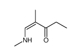 2-methyl-1-(methylamino)pent-1-en-3-one Structure