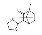 2-(1,3-dithiolan-2-yl)-4,7,7-trimethylbicyclo[2.2.1]heptan-3-one结构式