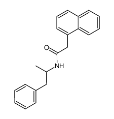 (+-)-Naphth-1-yl-essigsaeure-<β-phenyl-isopropylamid>结构式