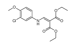 diethyl 2-[(3-chloro-4-methoxyanilino)methylidene]propanedioate Structure