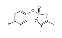 2-(4-fluorophenoxy)-4,5-dimethyl-1,3,2λ5-dioxaphosphole 2-oxide Structure