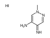 1-methylpyridazin-1-ium-4,5-diamine,iodide结构式