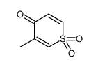 3-methyl-1,1-dioxothiopyran-4-one Structure