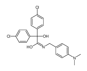 2,2-bis(4-chlorophenyl)-N-[[4-(dimethylamino)phenyl]methyl]-2-hydroxyacetamide Structure