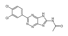 N-[3-(3,4-dichloro-phenyl)-5(7)H-imidazo[4,5-e][1,2,4]triazin-6-yl]-acetamide结构式