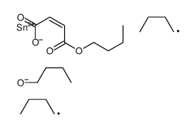 4-O-[butoxy(dibutyl)stannyl] 1-O-butyl but-2-enedioate Structure