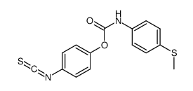 (4-isothiocyanatophenyl) N-(4-methylsulfanylphenyl)carbamate结构式