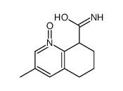 3-methyl-1-oxido-5,6,7,8-tetrahydroquinolin-1-ium-8-carboxamide结构式