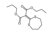 dipropyl 2-(1,3-dithiepan-2-ylidene)propanedioate结构式