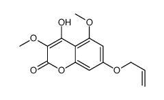 4-hydroxy-3,5-dimethoxy-7-prop-2-enoxychromen-2-one Structure