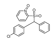 2-[(4-chlorophenyl)-phenylmethyl]sulfonyl-1-oxidopyridin-1-ium Structure