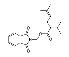 2-Isopropyl-5-methyl-hex-4-enoic acid 1,3-dioxo-1,3-dihydro-isoindol-2-ylmethyl ester Structure