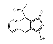 9-acetyl-14-hydroxy-9,10-dihydro-9,10-[3,4]epipyrroloanthracen-12-one结构式
