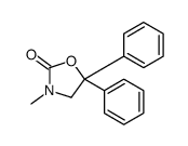 3-methyl-5,5-diphenyl-1,3-oxazolidin-2-one Structure