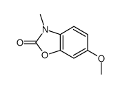 6-methoxy-3-methyl-1,3-benzoxazol-2-one结构式