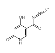 (6-hydroxy-4-oxo-1H-pyridine-3-carbonyl)imino-imino-azanium结构式